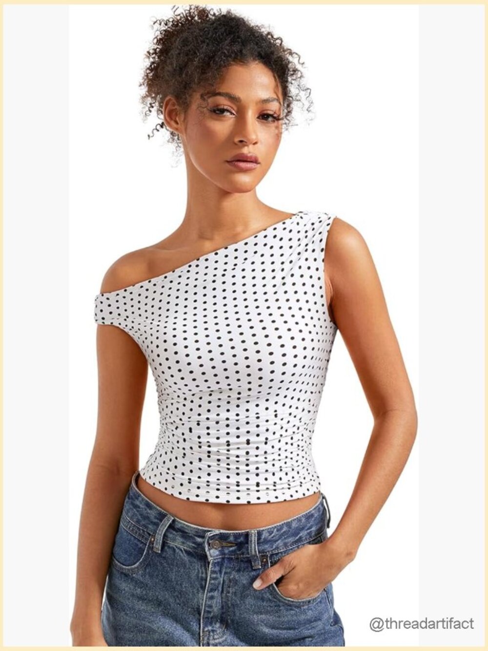 Off Shoulder Crop Tank Top Sleeveless Y2K Going Out